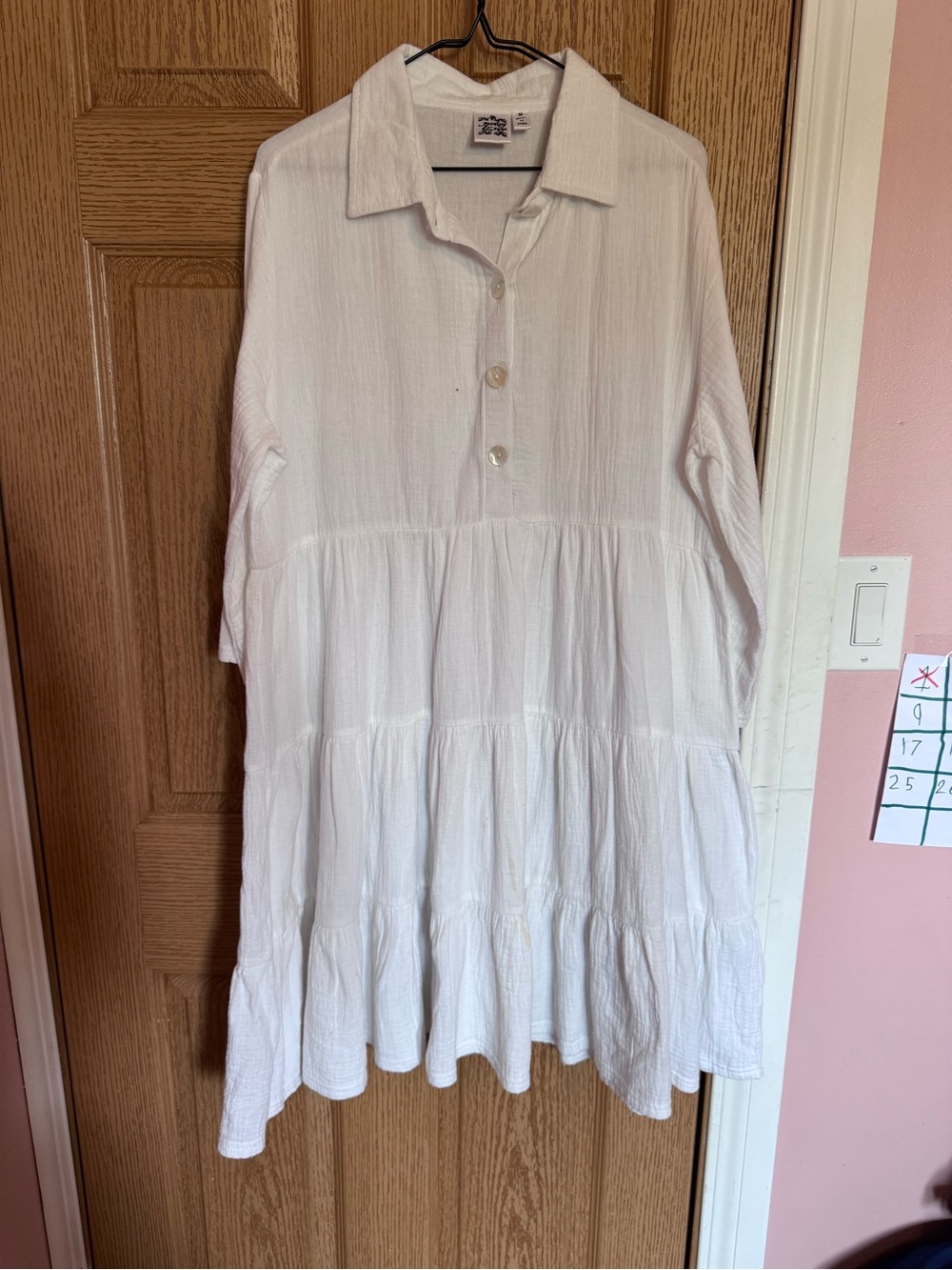 Paisley & Sage White Cotton Dress